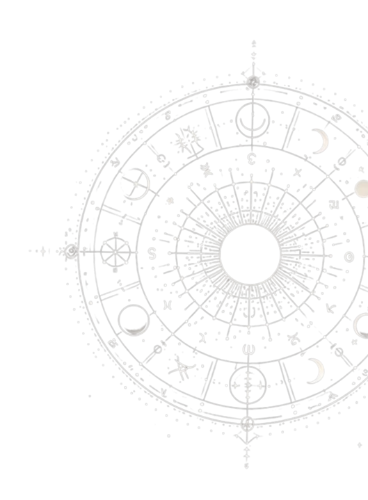 Celestial Astrolabe Zodiac Wheel Background Right